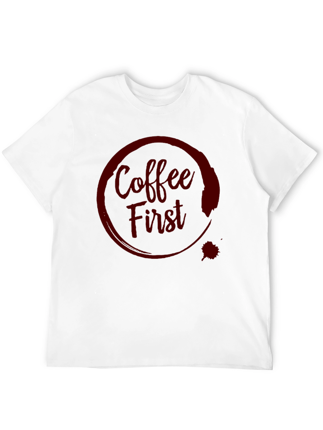 Coffee First T-Shirt - Dark Graphic Tee