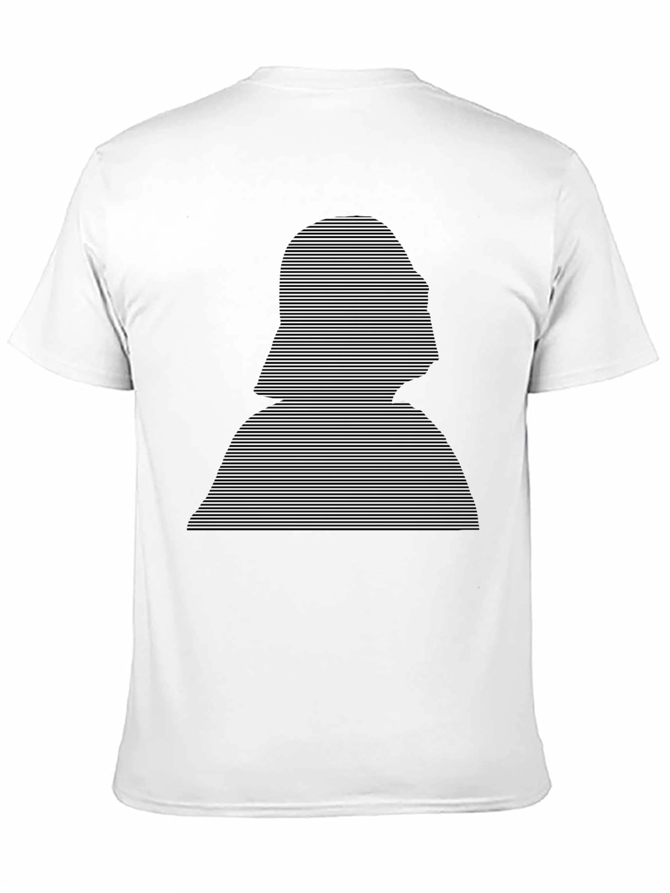 Darth Vader Silhouette Striped Black T-Shirt