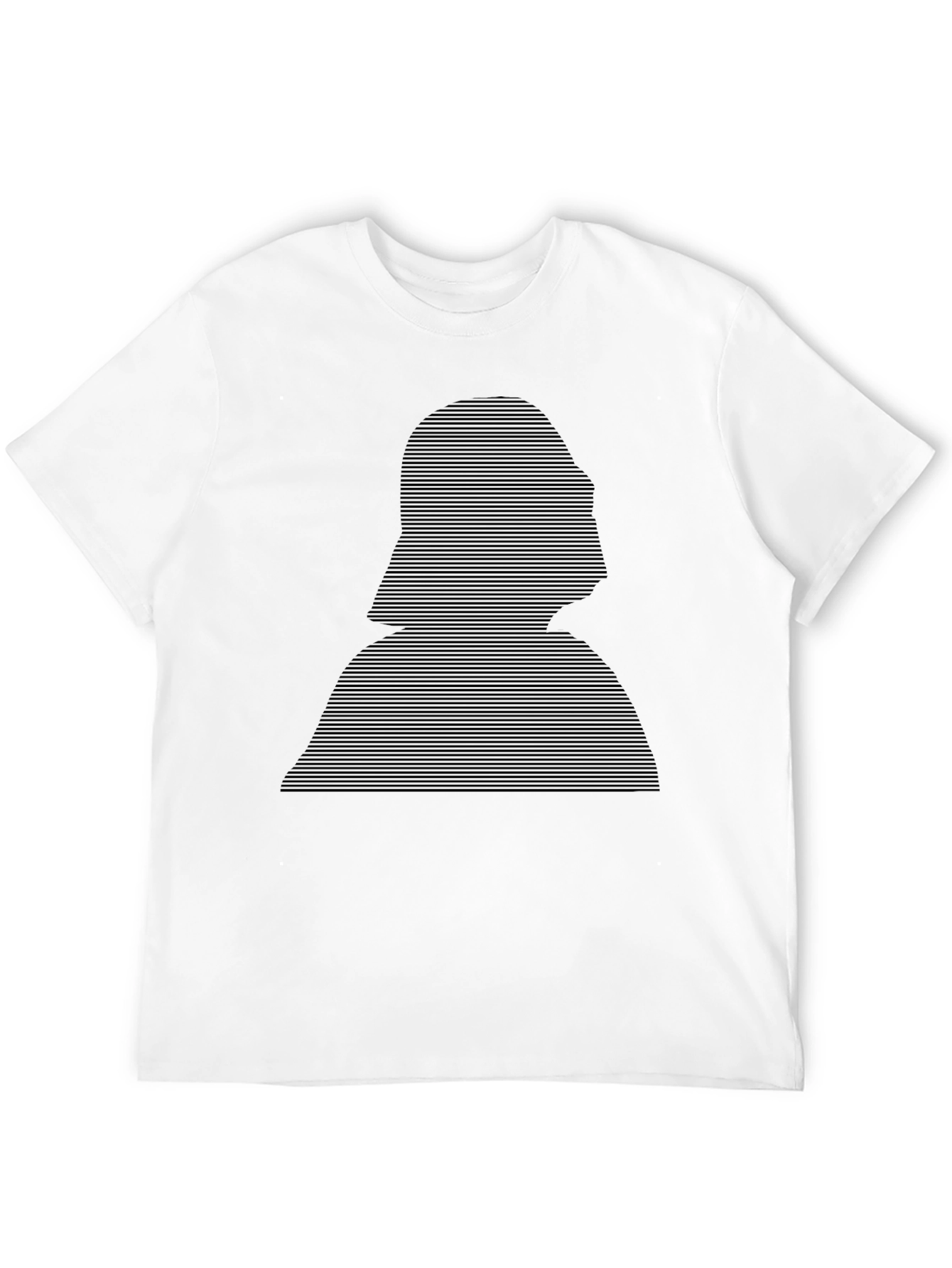 Darth Vader Silhouette Striped Black T-Shirt