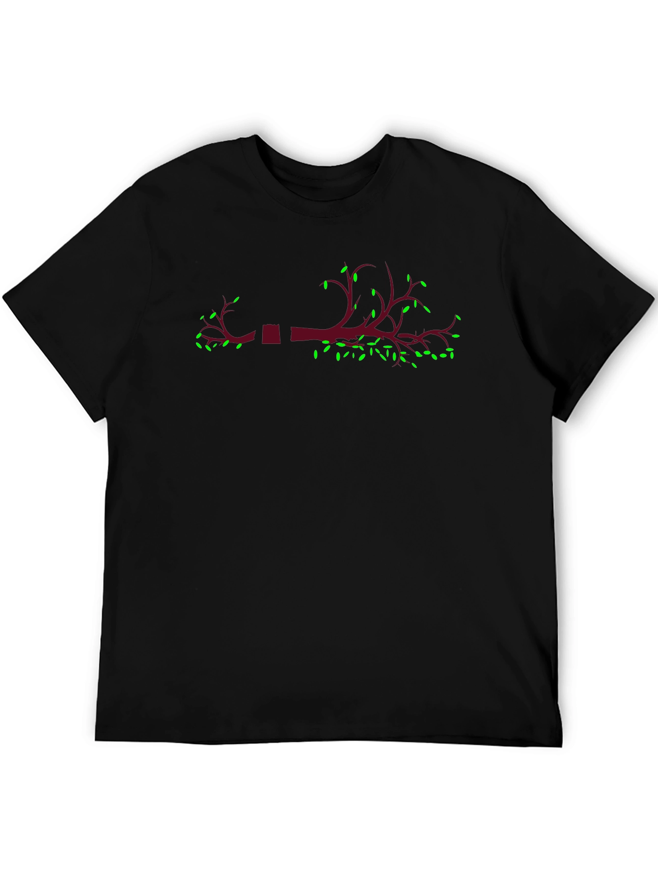Nature Branch Graphic T-Shirt - Black