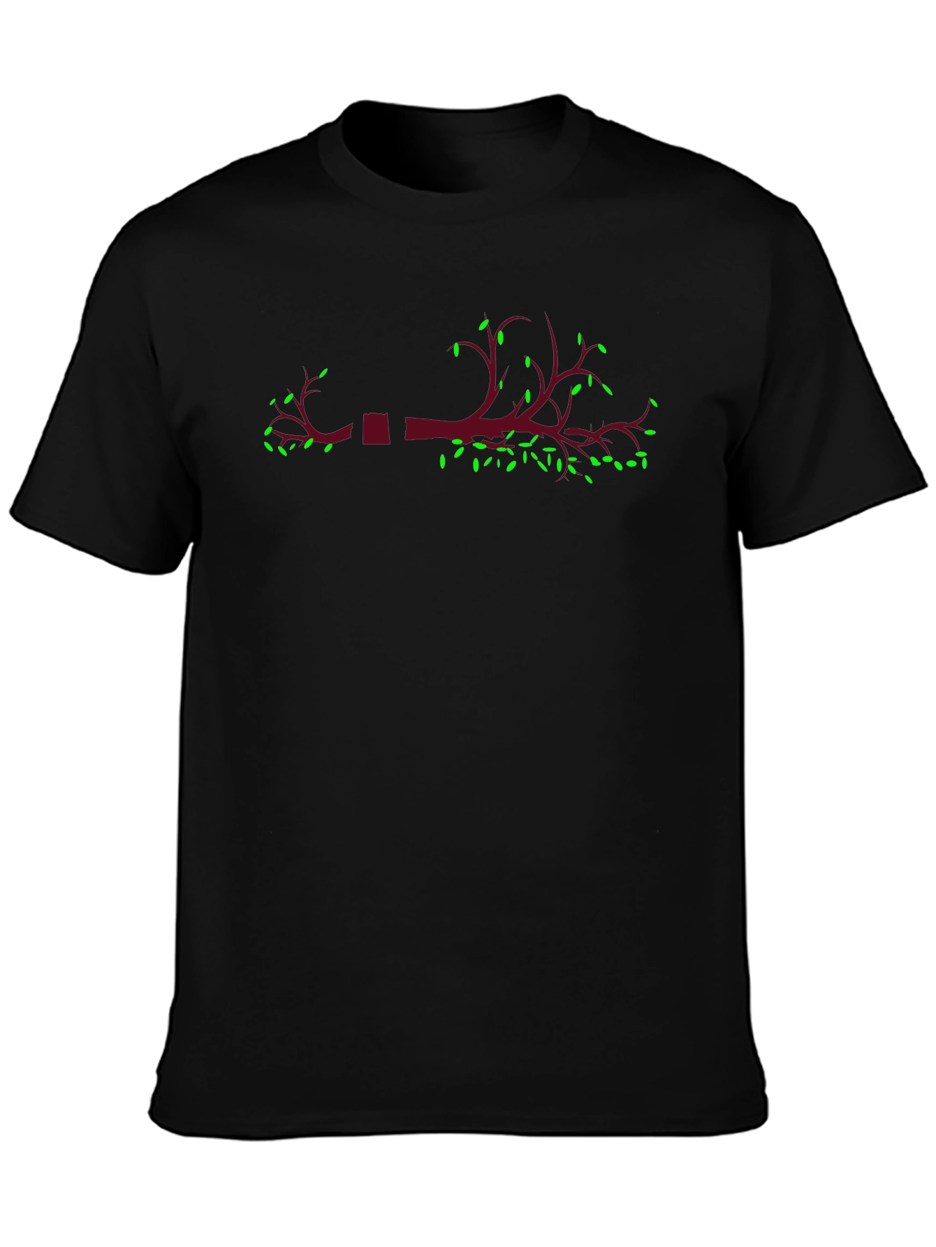 Nature Branch Graphic T-Shirt - Black