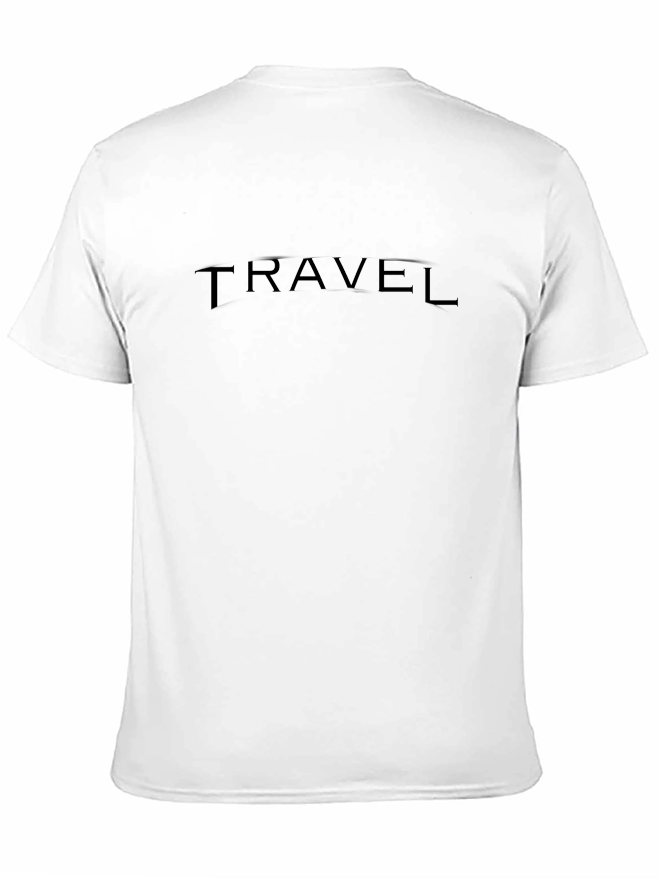 Mens Black Travel T-Shirt - Stylish & Comfortable