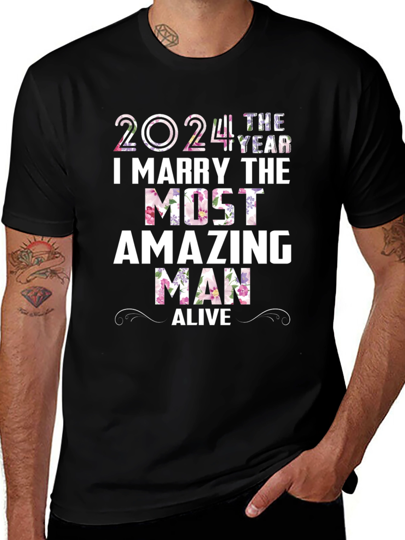 2024 I Marry the Most Amazing Man Alive T-Shirt