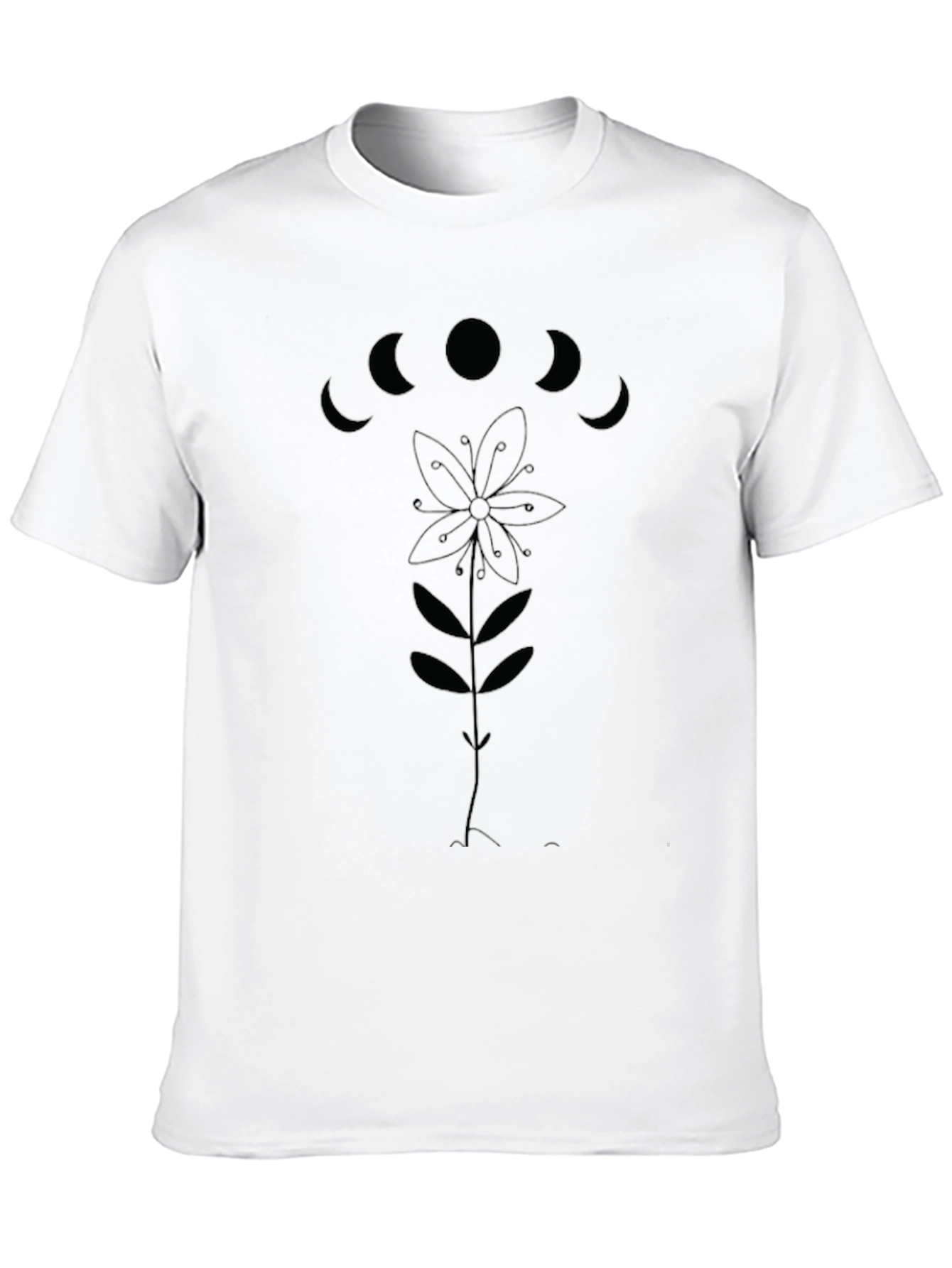 Mystic Moon Flower Graphic Tee