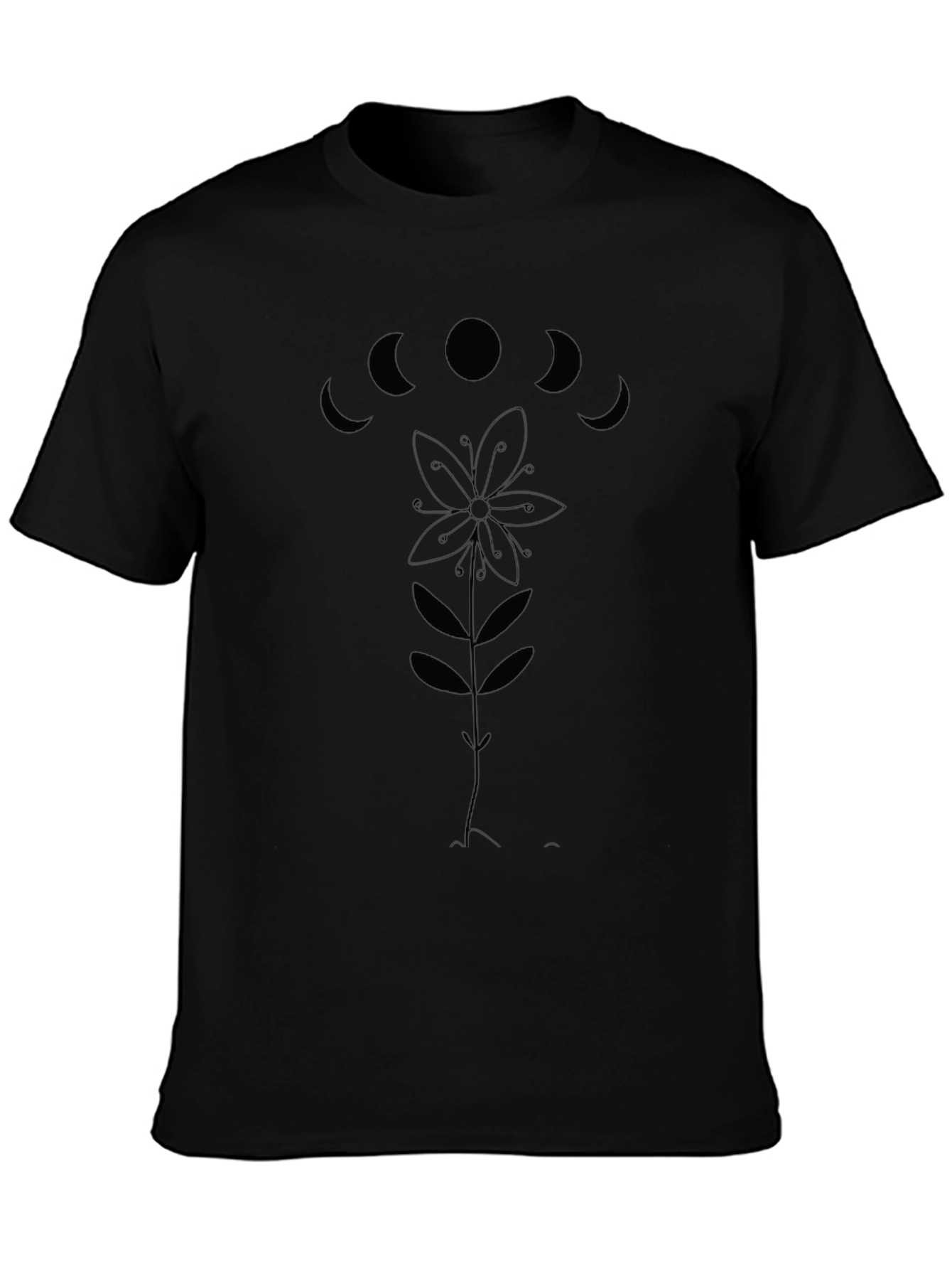 Mystic Moon Flower Graphic Tee