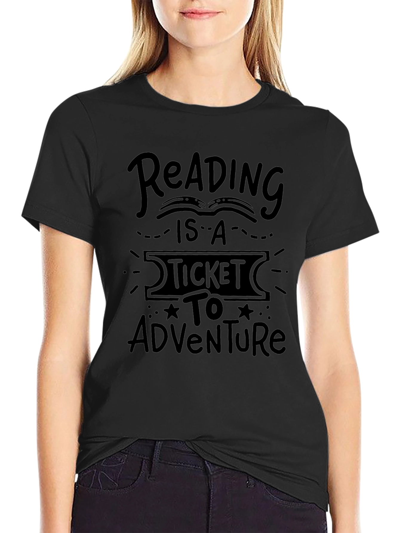 Reading is a Ticket to Adventure Graphic Tee
