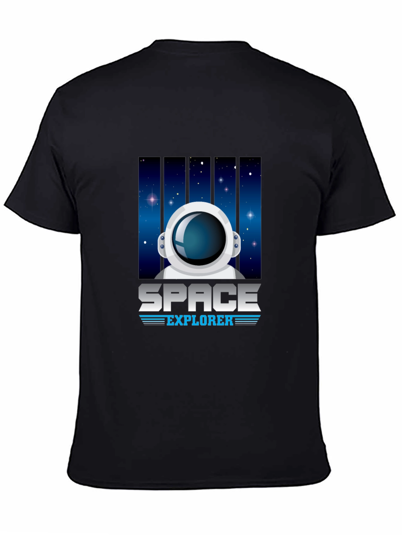 Space Explorer Black T-Shirt