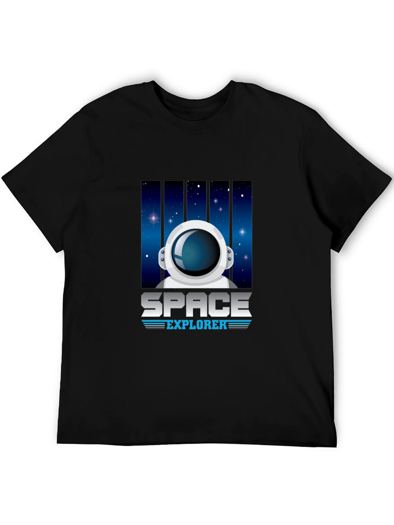 Space Explorer Black T-Shirt