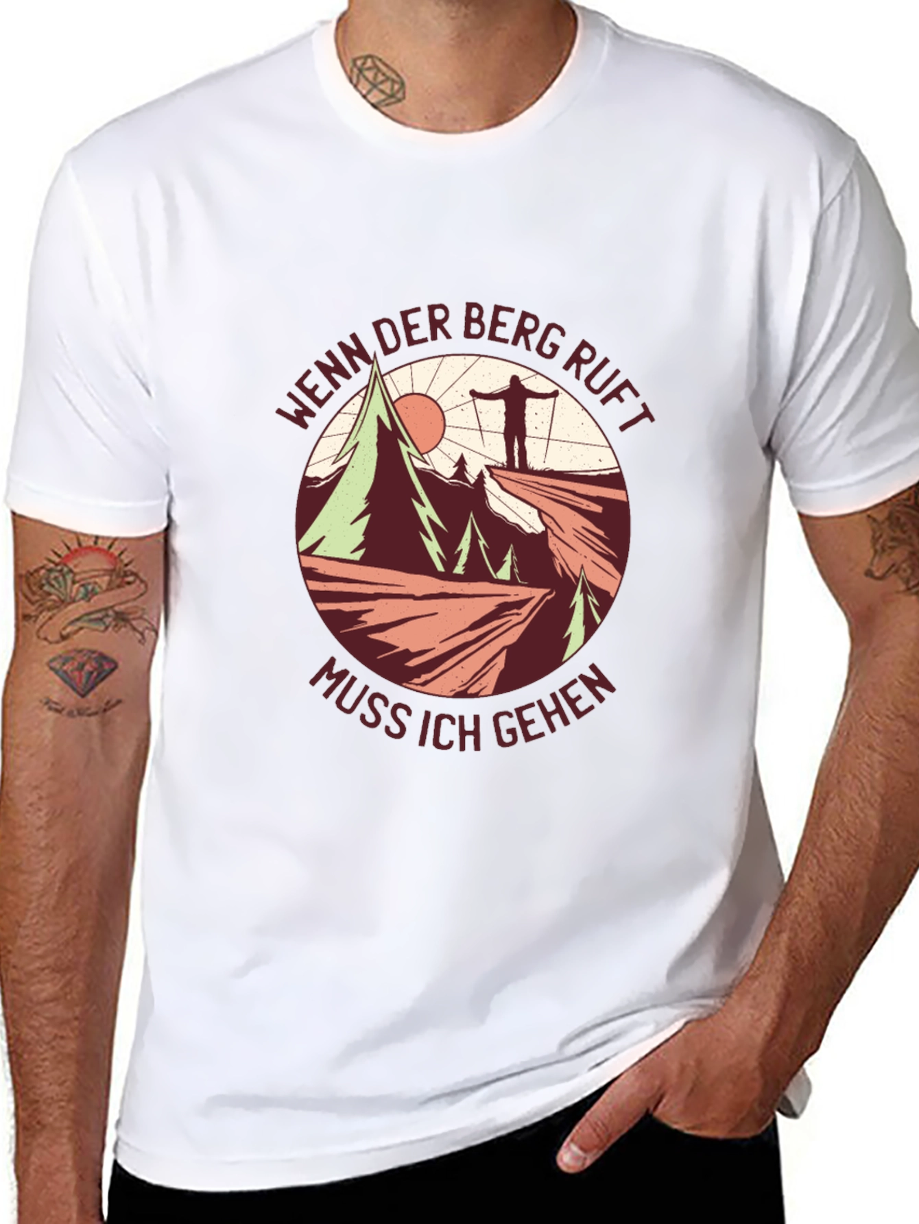 Mountain Calling T-Shirt - Hiker Adventure Tee
