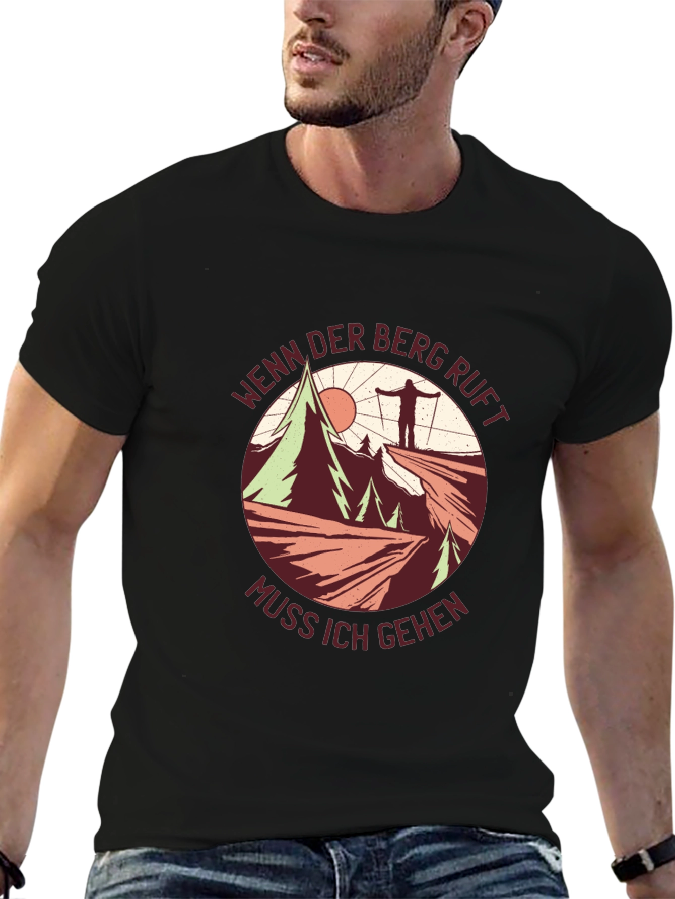 Mountain Calling T-Shirt - Hiker Adventure Tee