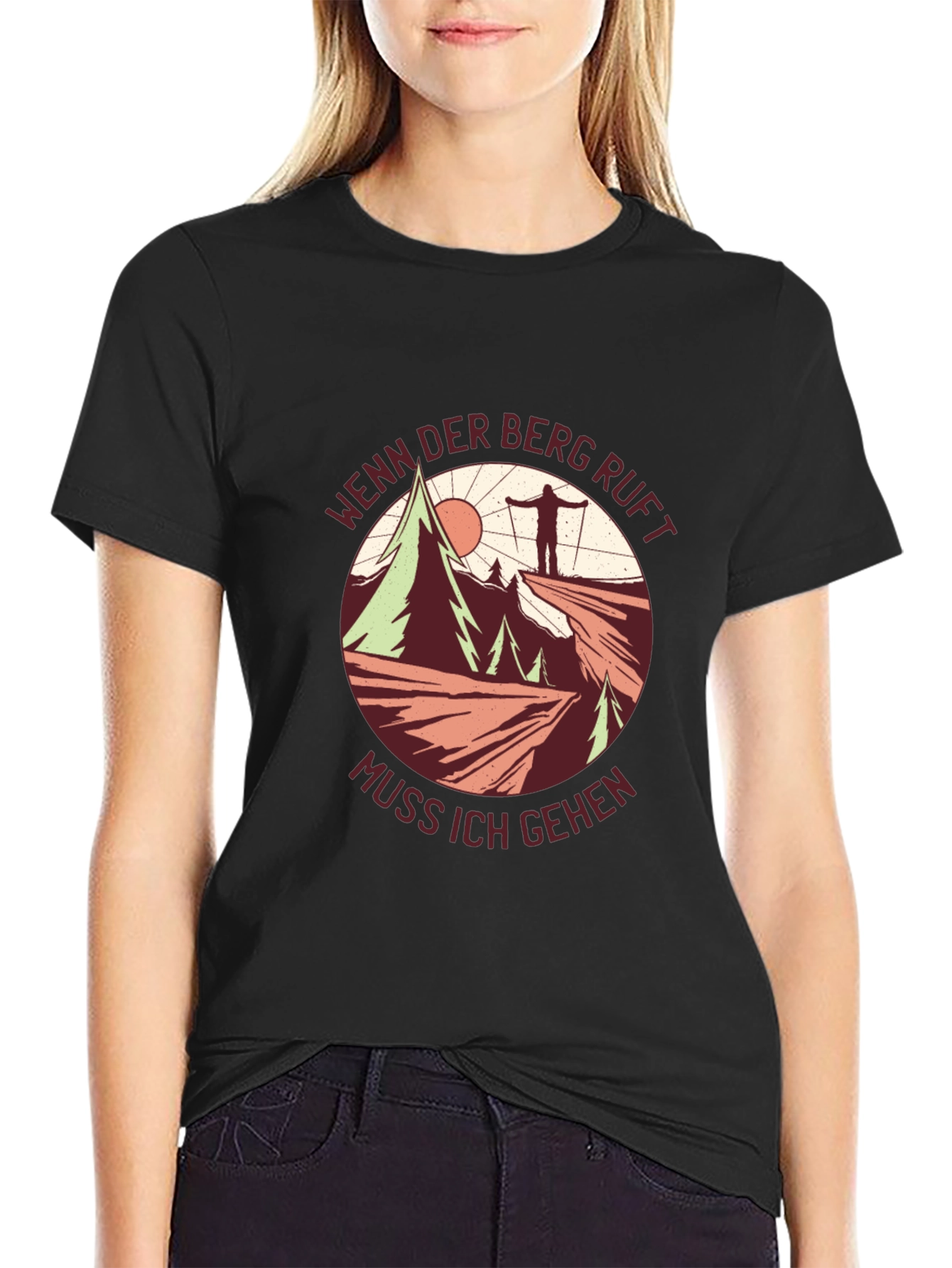 Mountain Calling T-Shirt - Hiker Adventure Tee