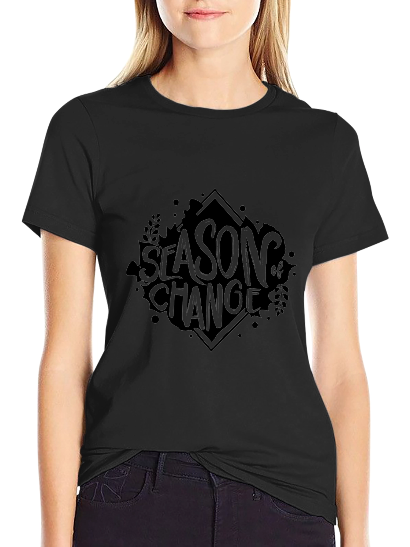 Season of Change Black Graphic Tee
