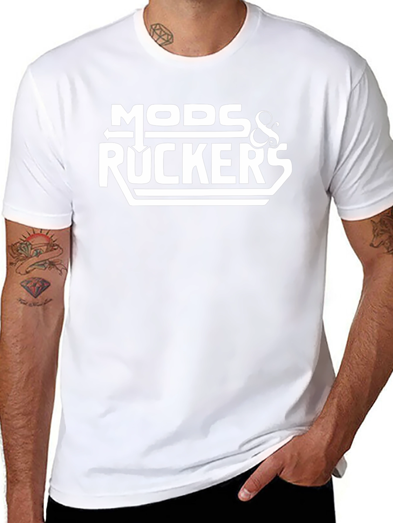 Mods & Rockers Graphic T-Shirt - Cool Retro Design