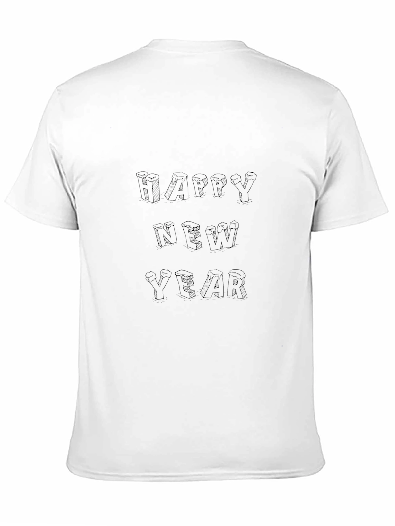 Happy New Year Black T-Shirt