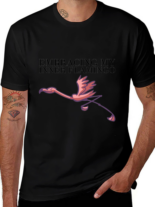 Embracing Inner Flamingo Graphic Tee