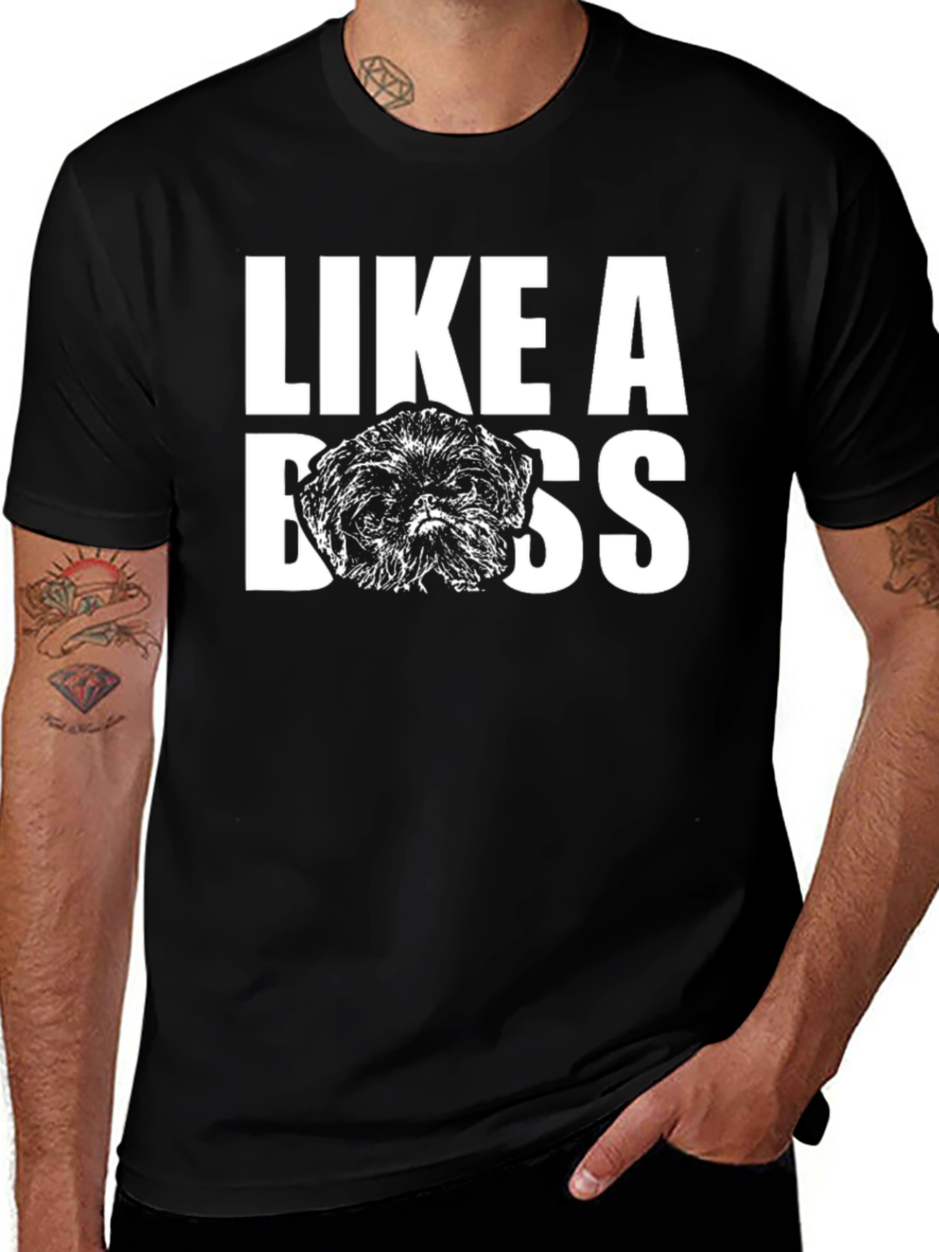 Like A Boss Shih Tzu T-Shirt