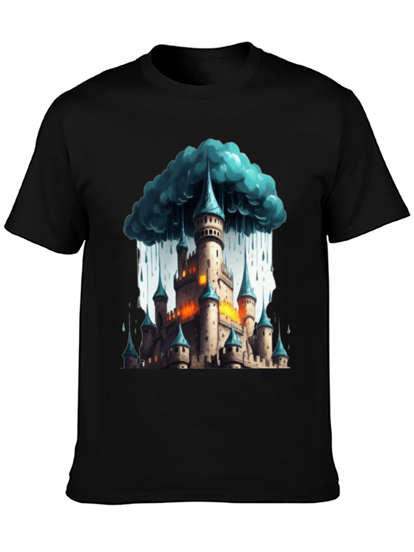 Fantasy Castle Storm T-Shirt