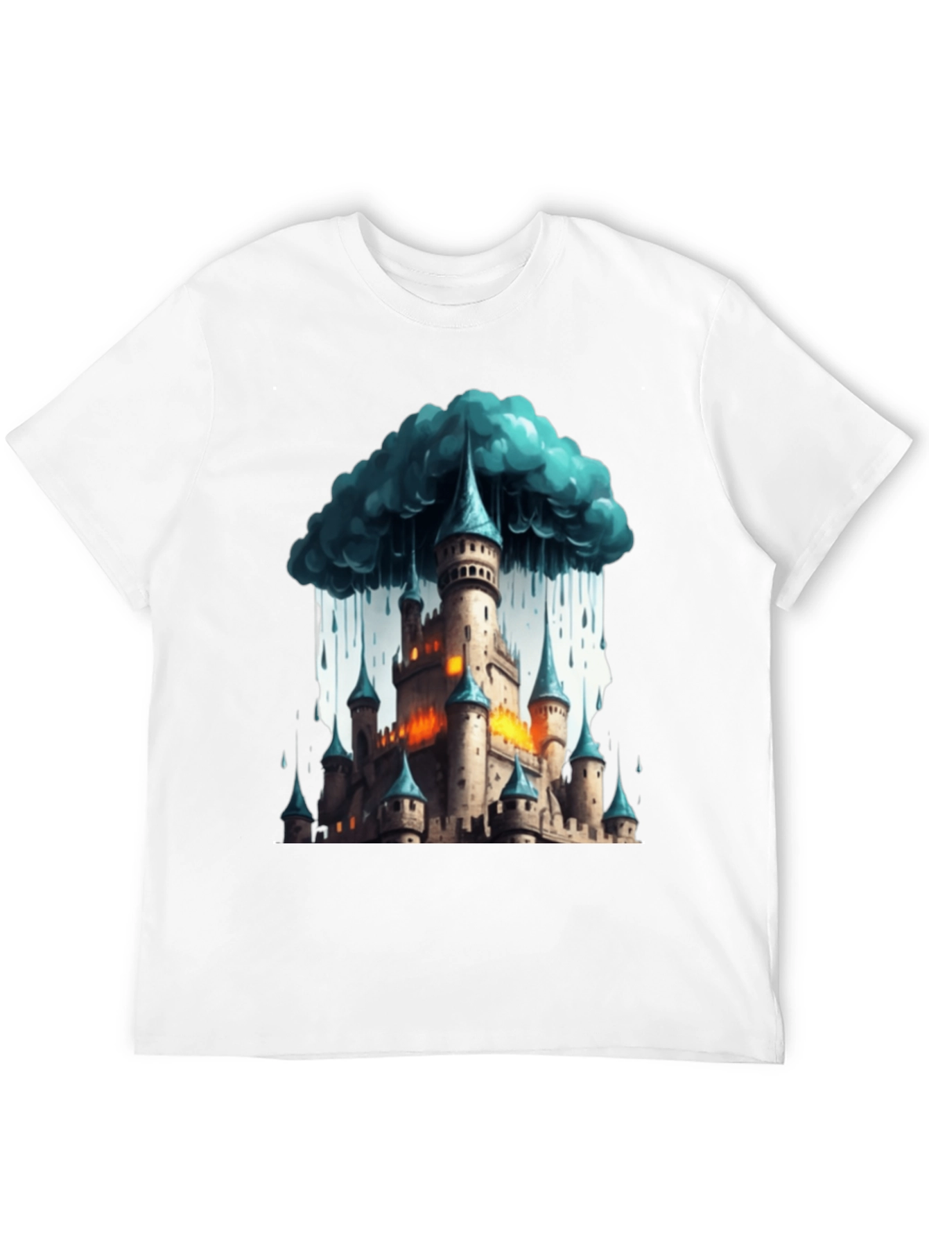 Fantasy Castle Storm T-Shirt