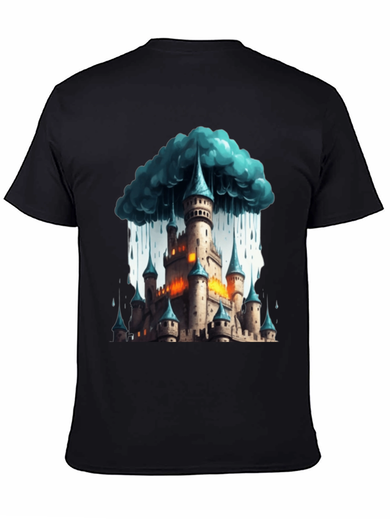 Fantasy Castle Storm T-Shirt