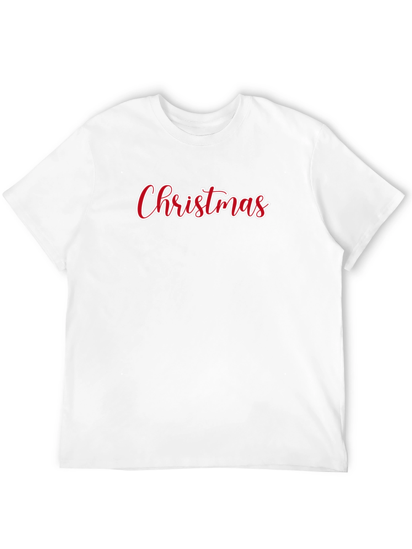 Christmas Script Black T-Shirt - Holiday Tee