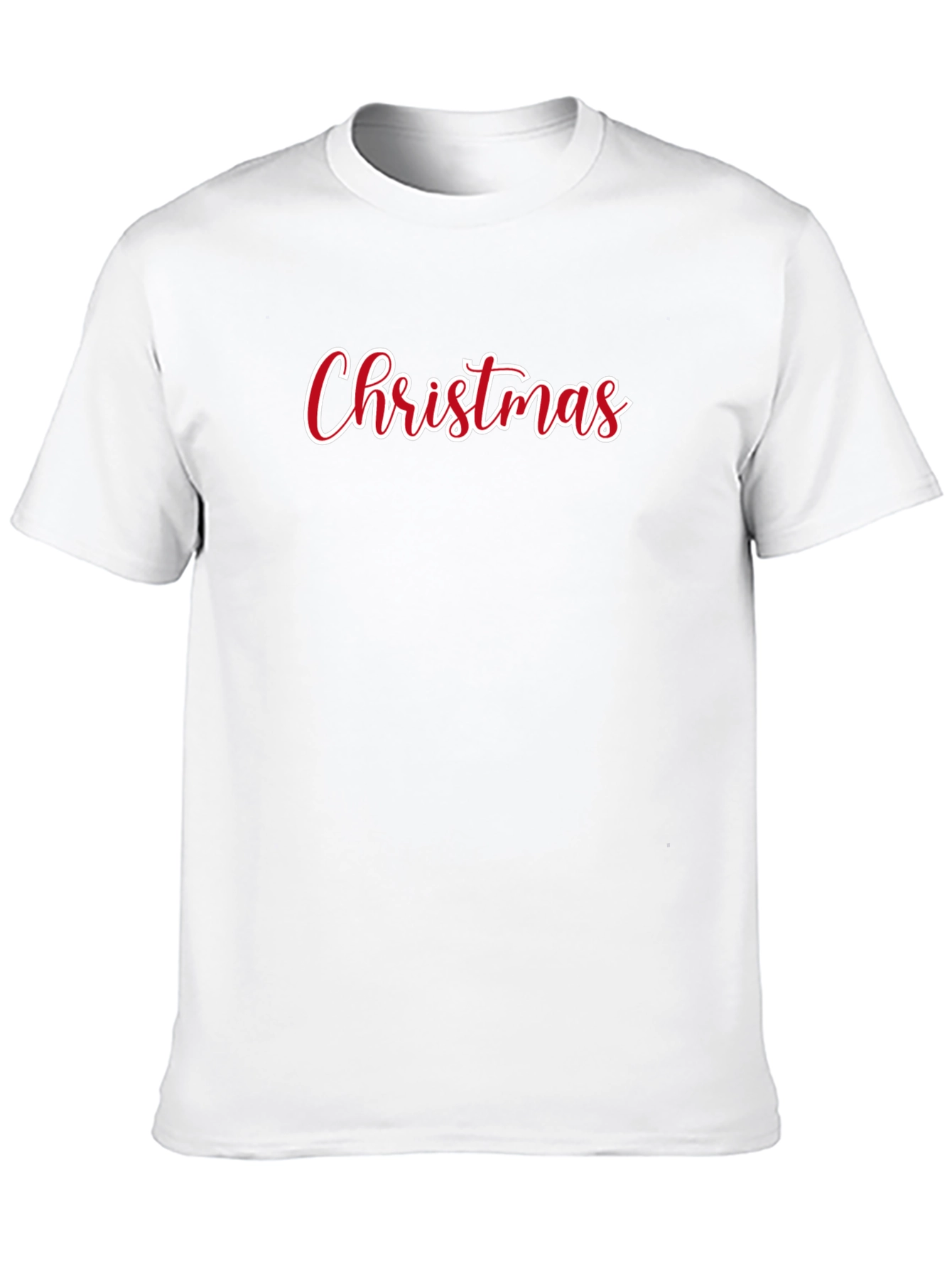 Christmas Script Black T-Shirt - Holiday Tee