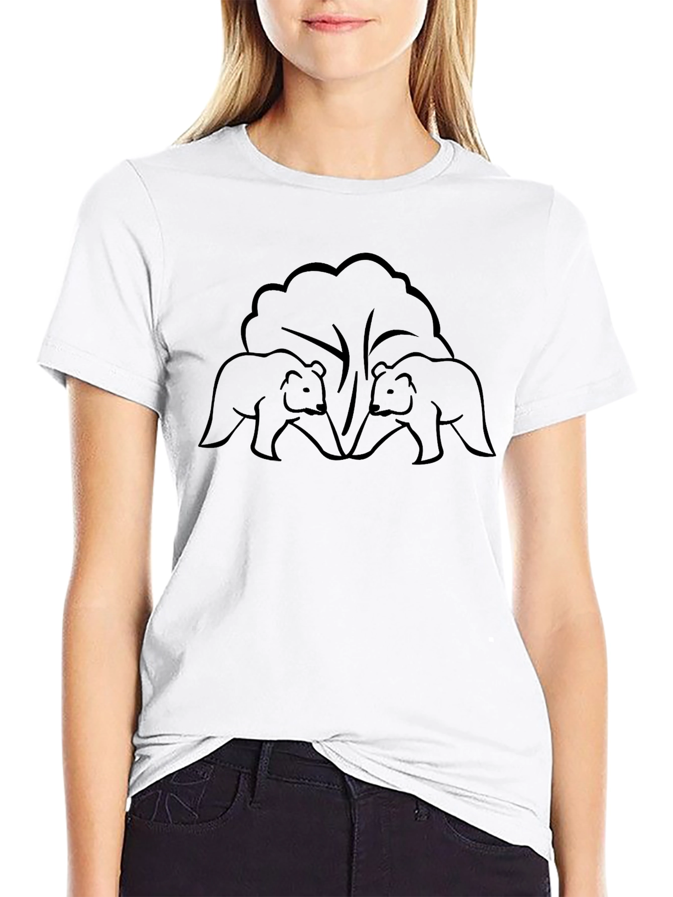 Bear Silhouette T-Shirt - Classic Black Tee