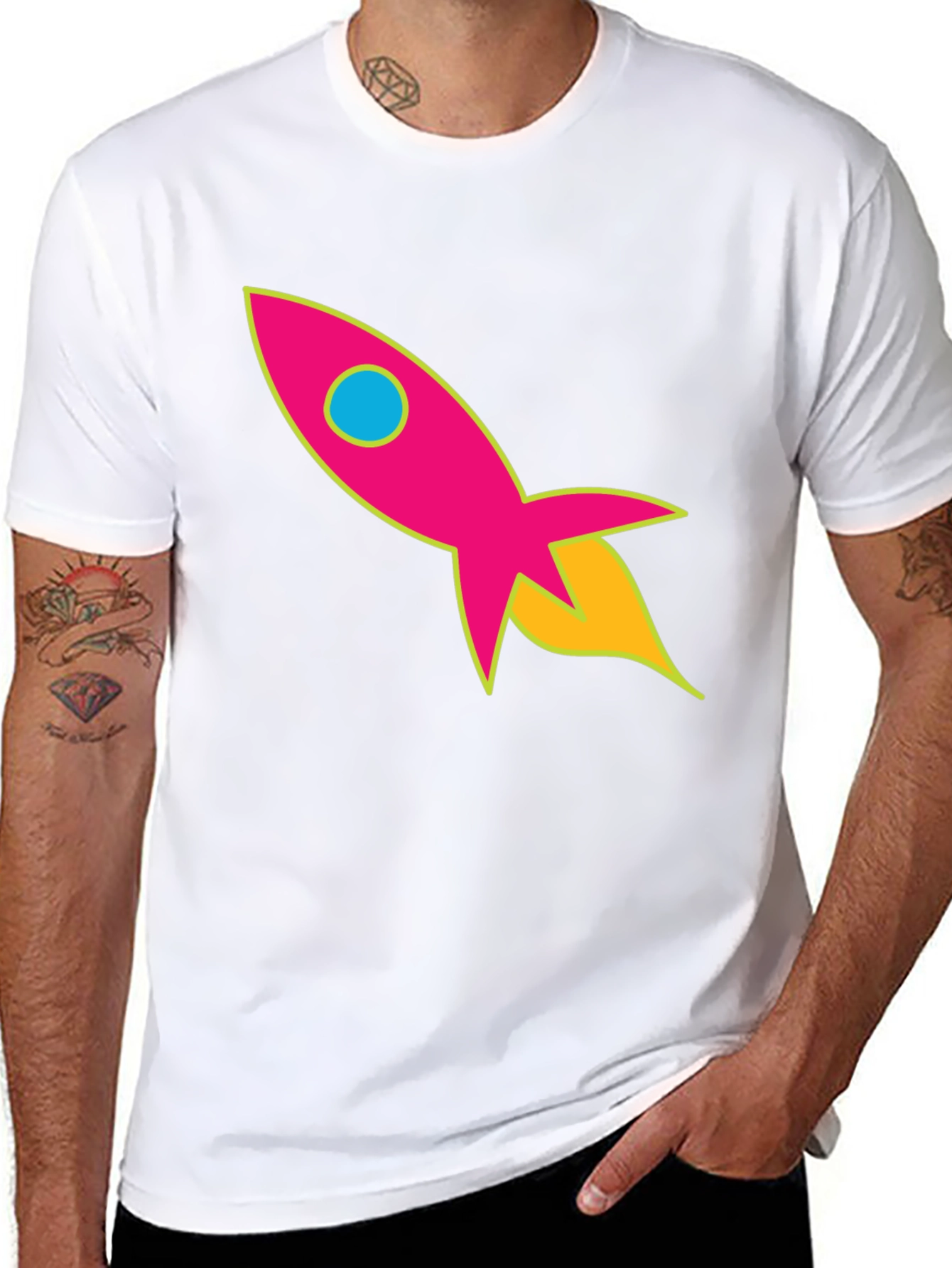Retro Rocket T-Shirt - Blast Off in Style!