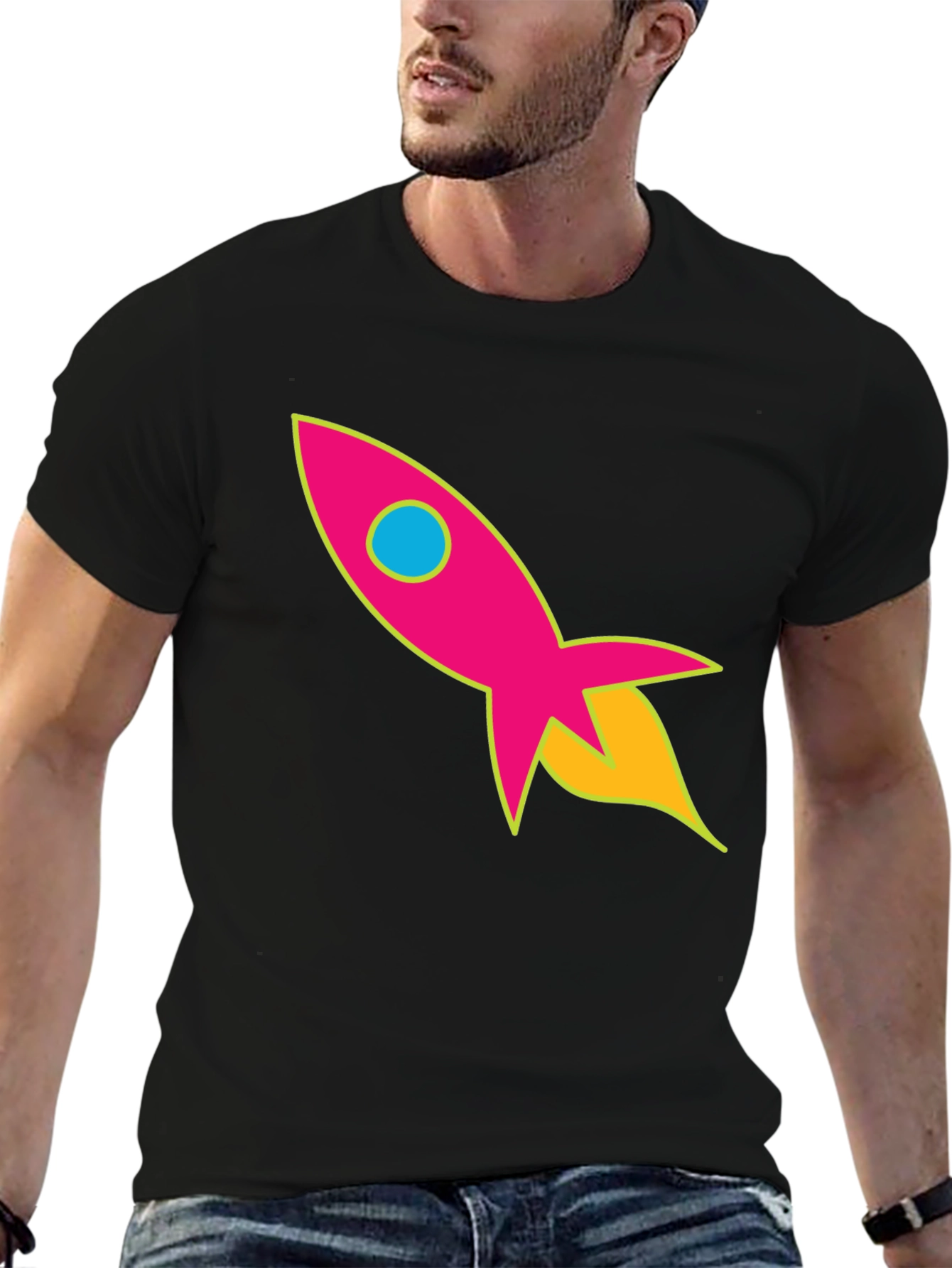 Retro Rocket T-Shirt - Blast Off in Style!