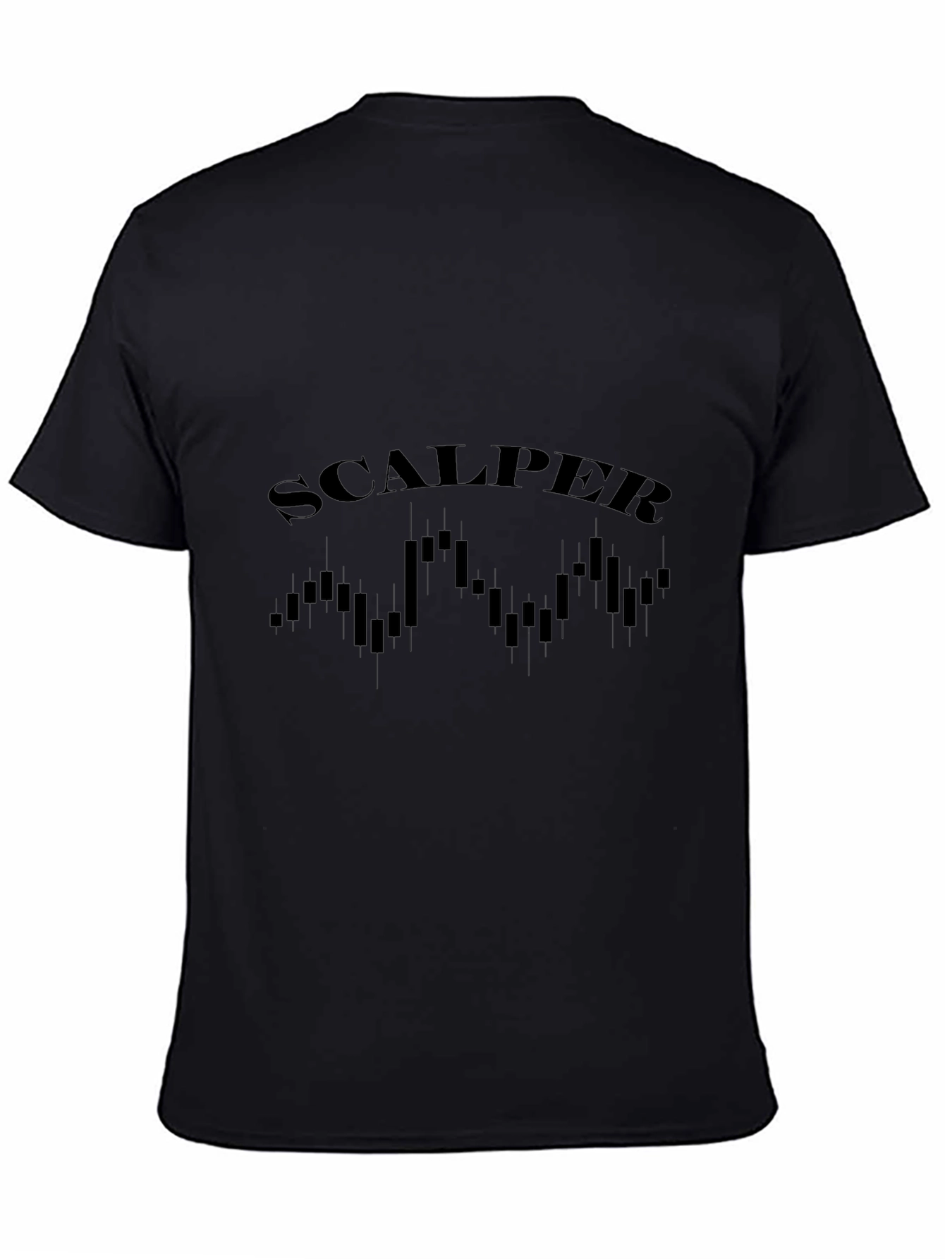 Scalper Trader T-Shirt: Stock Market Candlestick Design
