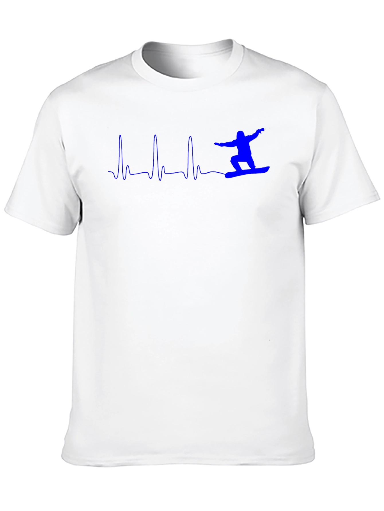Snowboard Heartbeat T-Shirt - Black