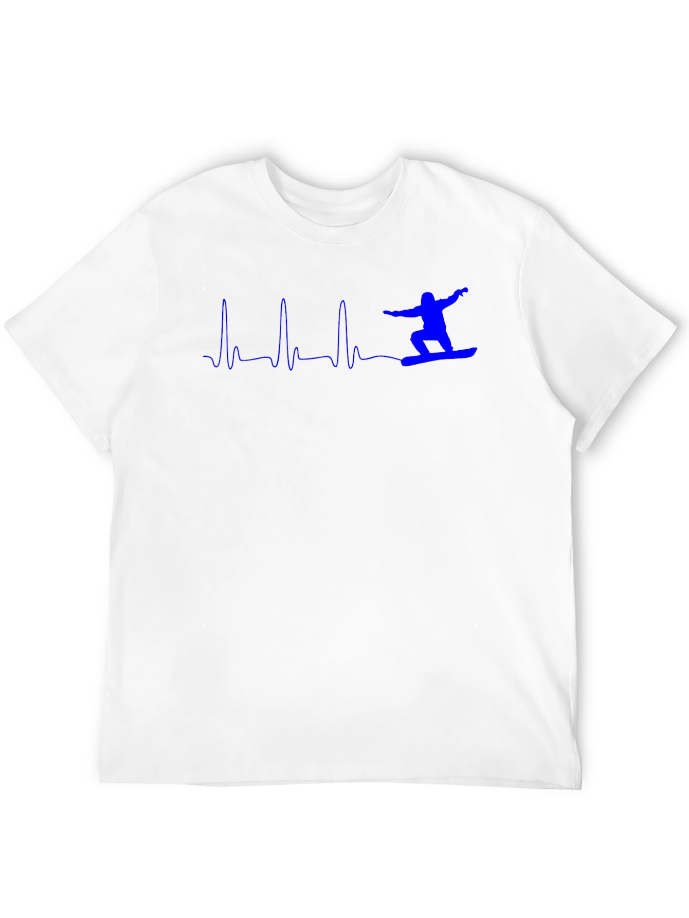 Snowboard Heartbeat T-Shirt - Black