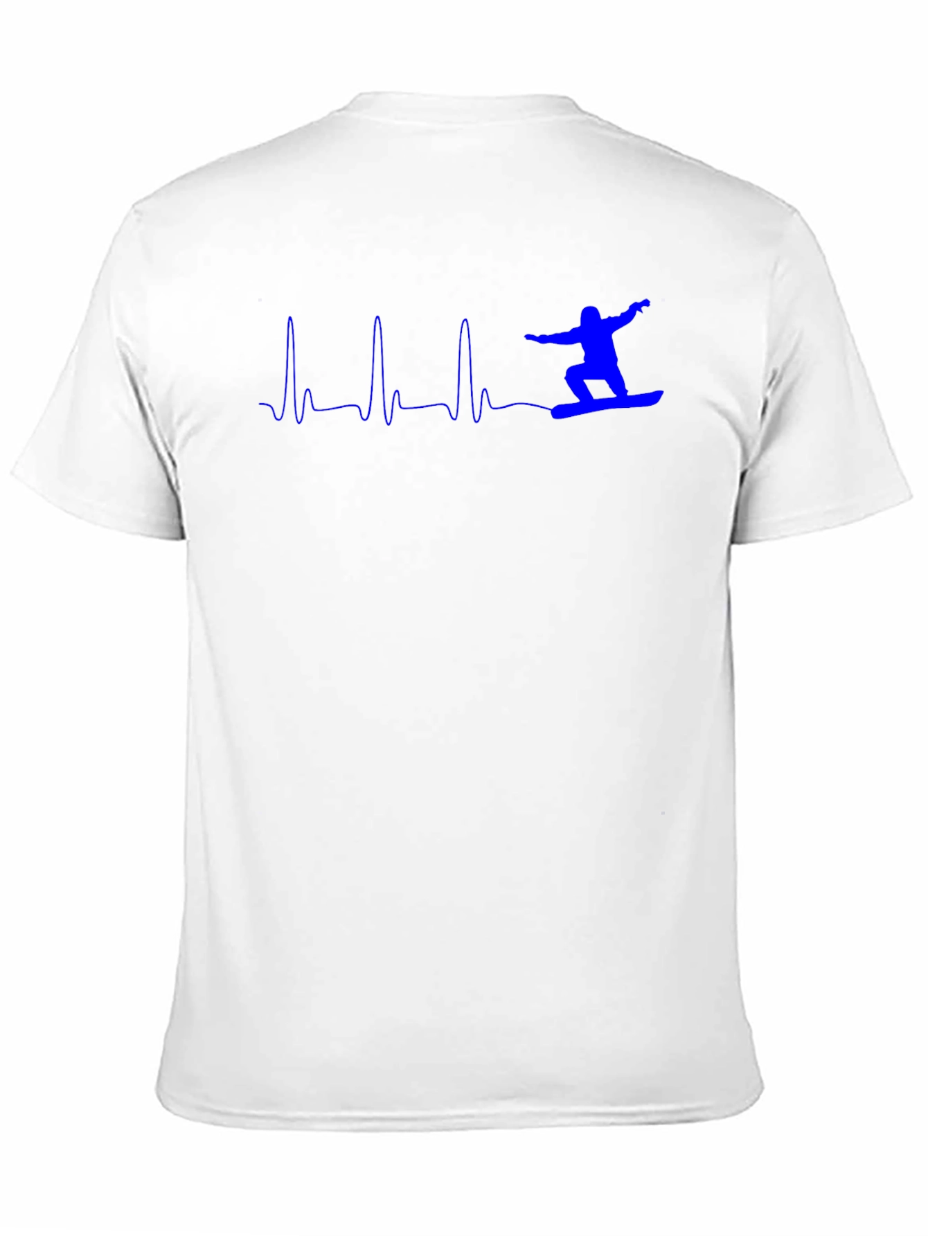Snowboard Heartbeat T-Shirt - Black