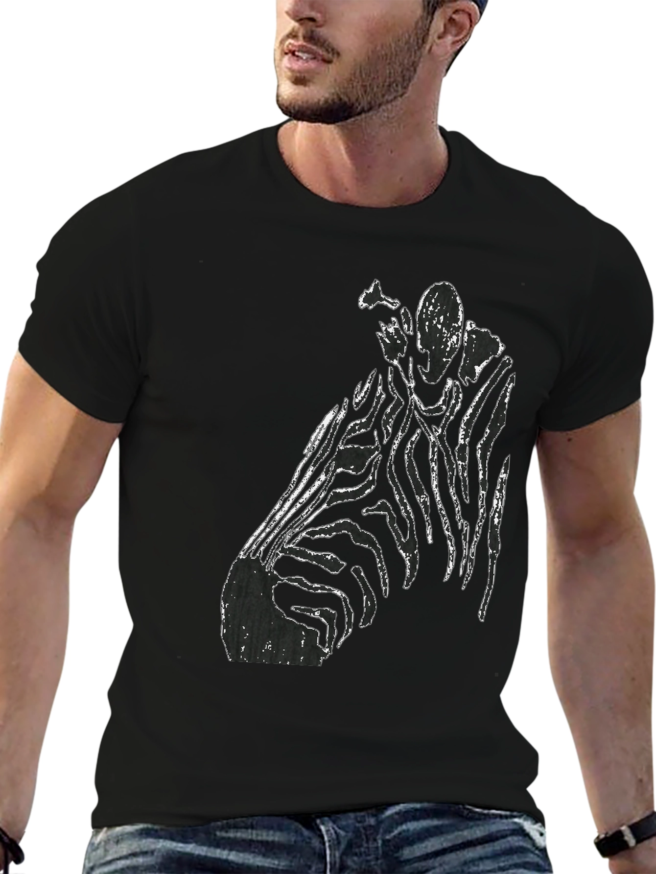 Unique Graphic Black T-Shirt