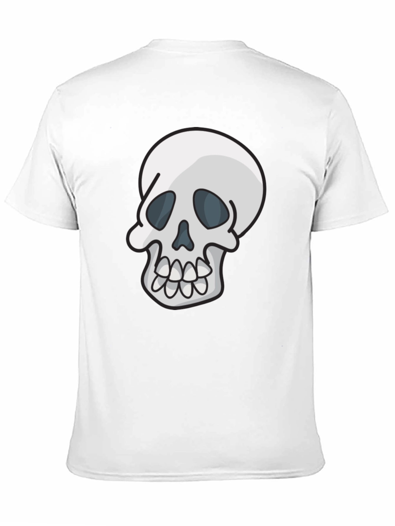 Skull Graphic Tee - Casual Black T-Shirt