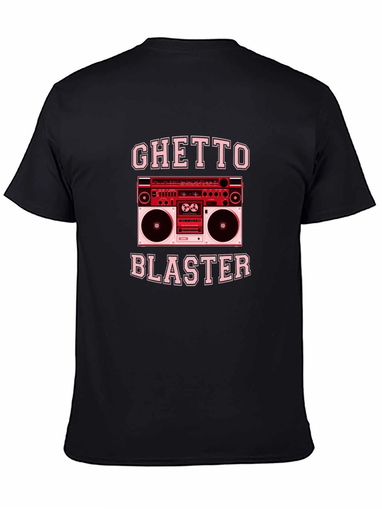 Ghetto Blaster Retro Boombox Graphic T-Shirt