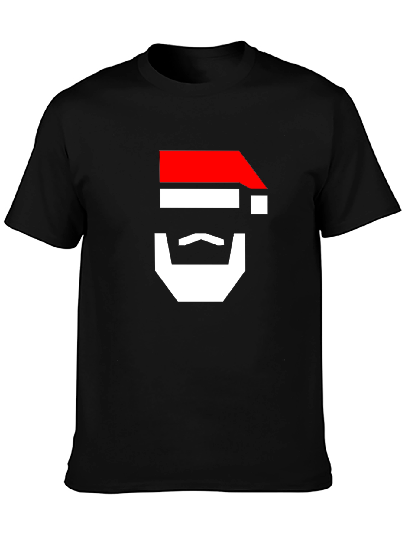 Geometric Santa Claus T-Shirt