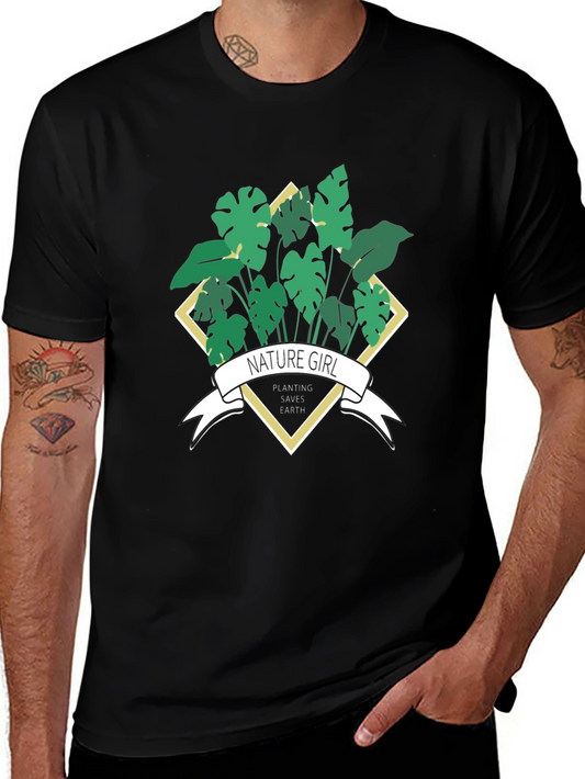 Nature Girl Planting Saves Earth T-Shirt
