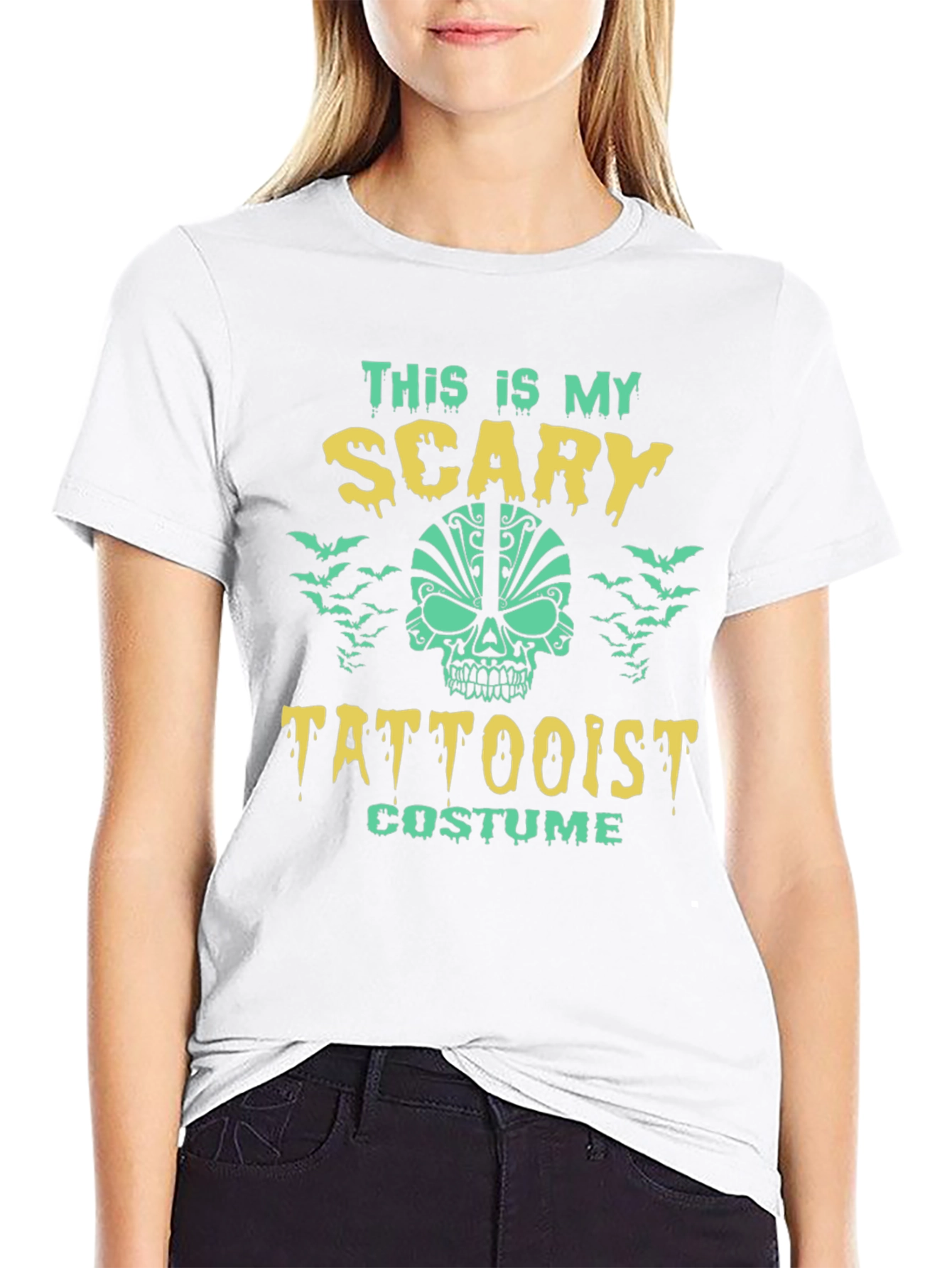 Scary Tattooist Costume Halloween T-Shirt