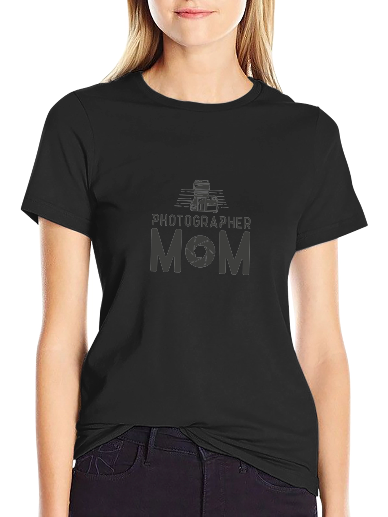 Photographer Mom Graphic Tee - Black Unisex T-Shirt
