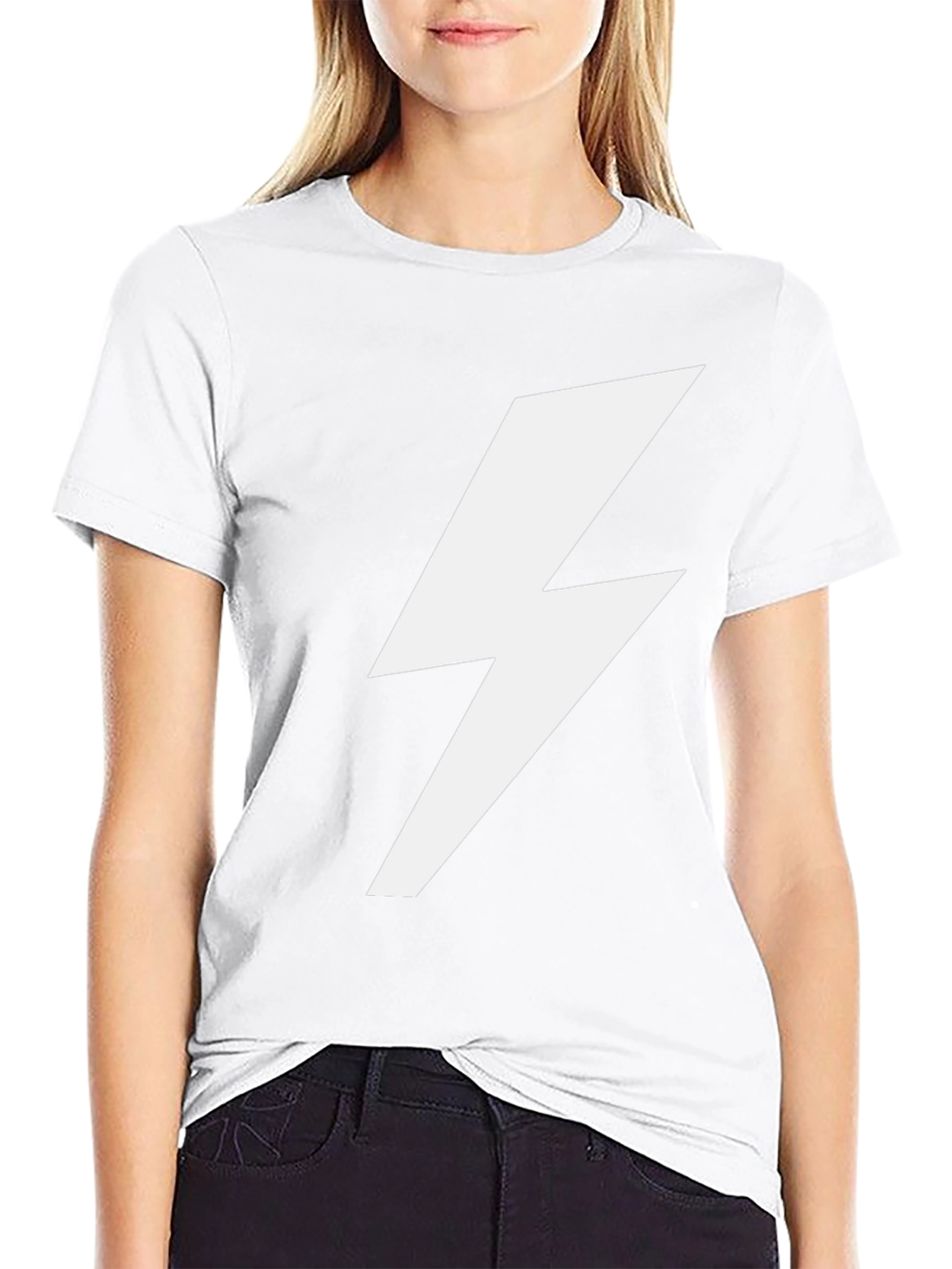 Lightning Bolt Graphic Tee - Black