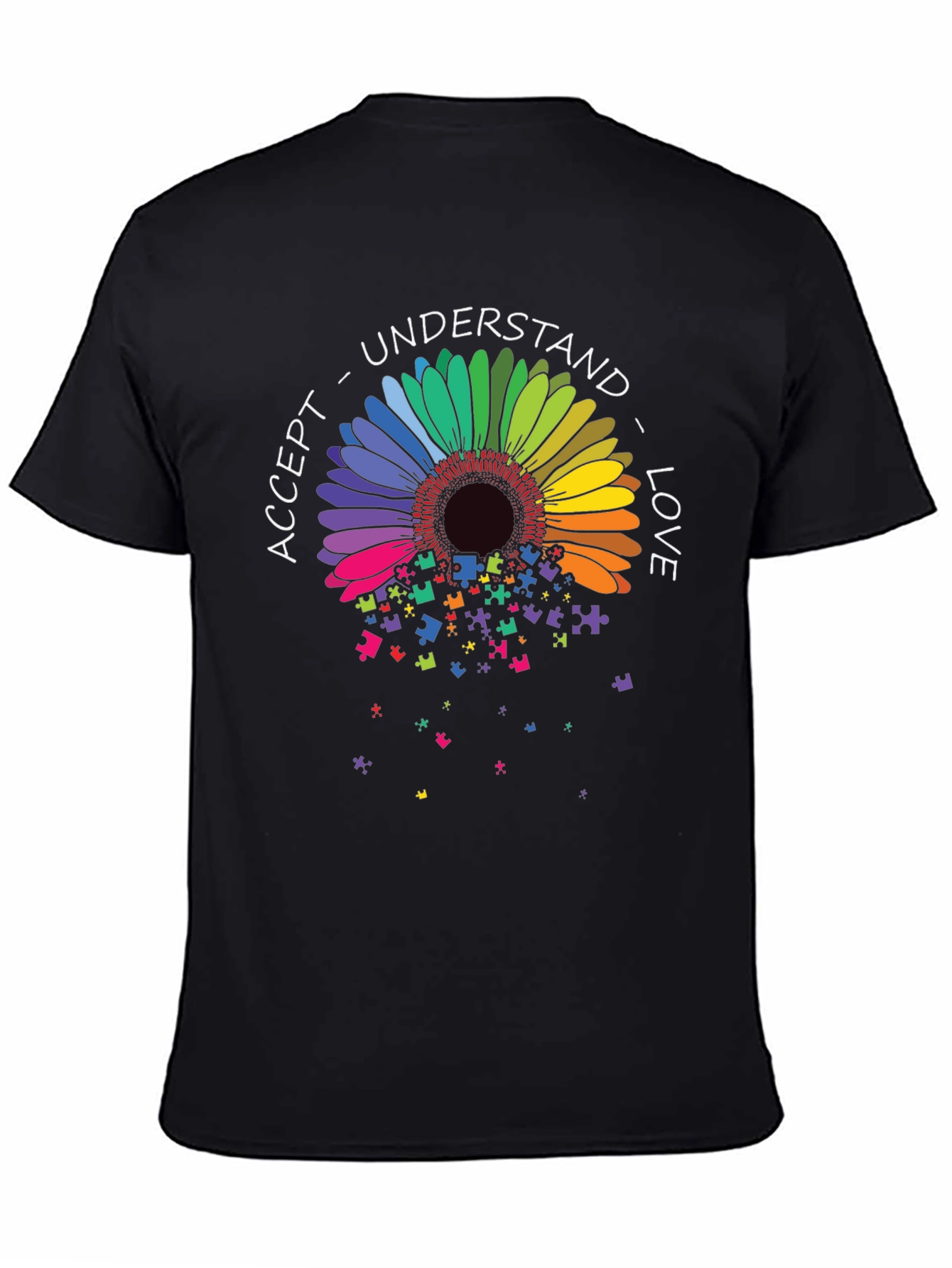 Autism Awareness T-Shirt - Accept Understand Love