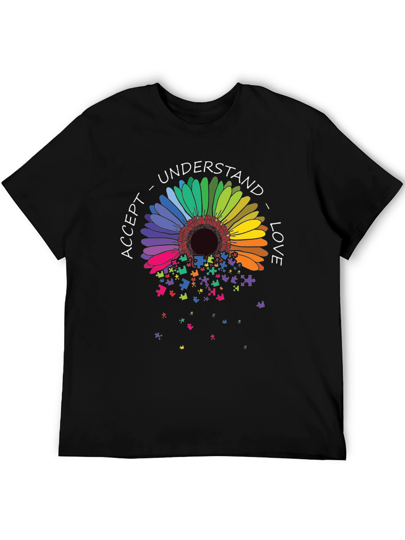 Autism Awareness T-Shirt - Accept Understand Love