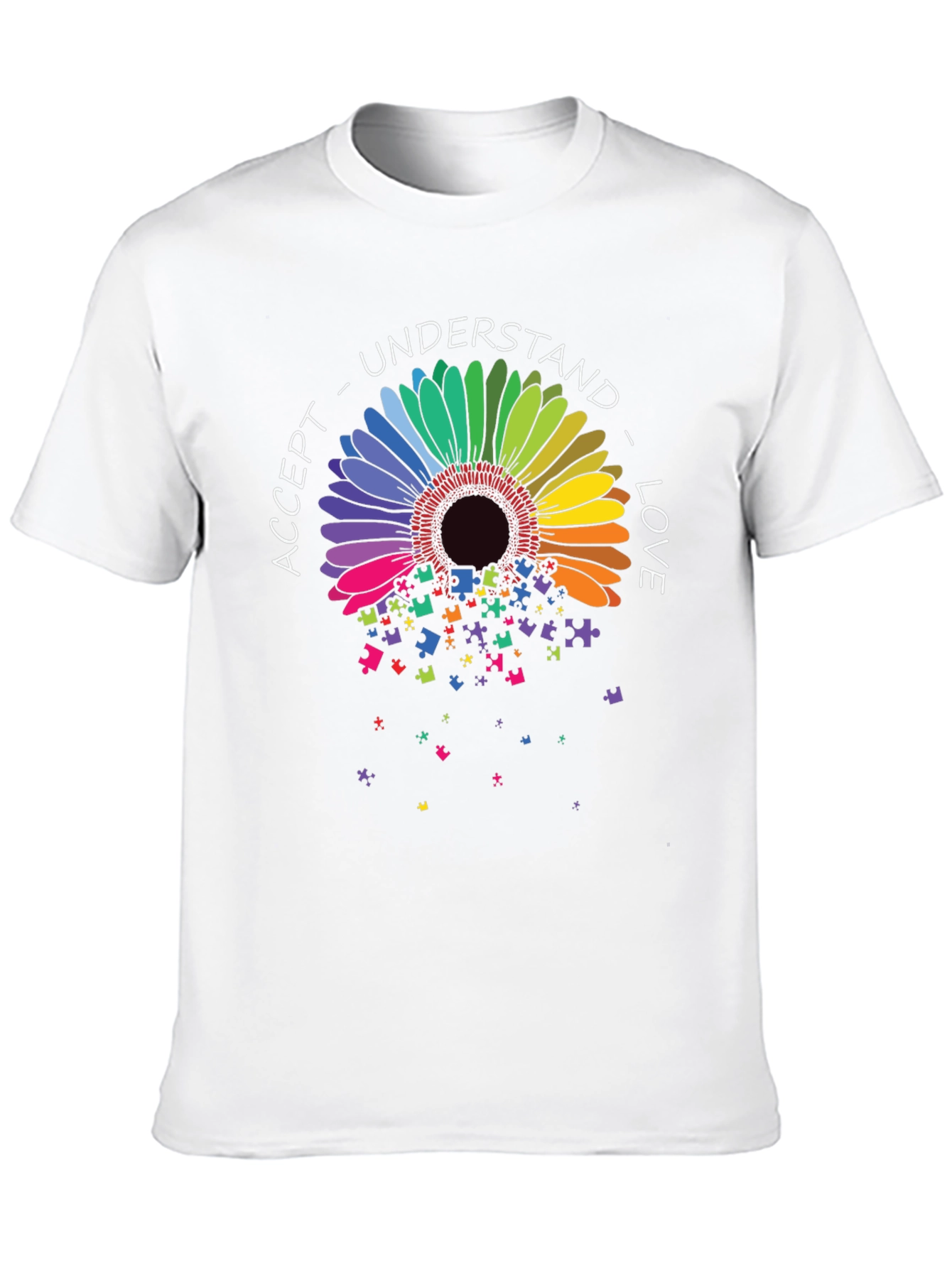 Autism Awareness T-Shirt - Accept Understand Love