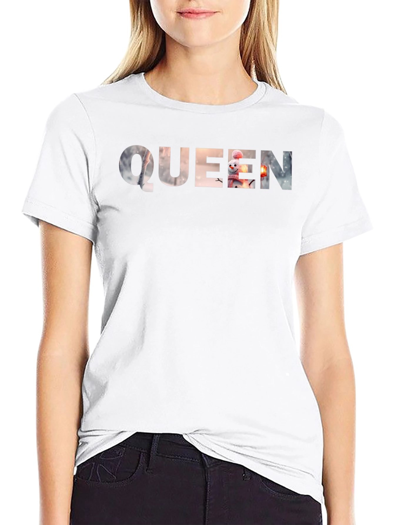 Queen Winter Wonderland T-Shirt - Black