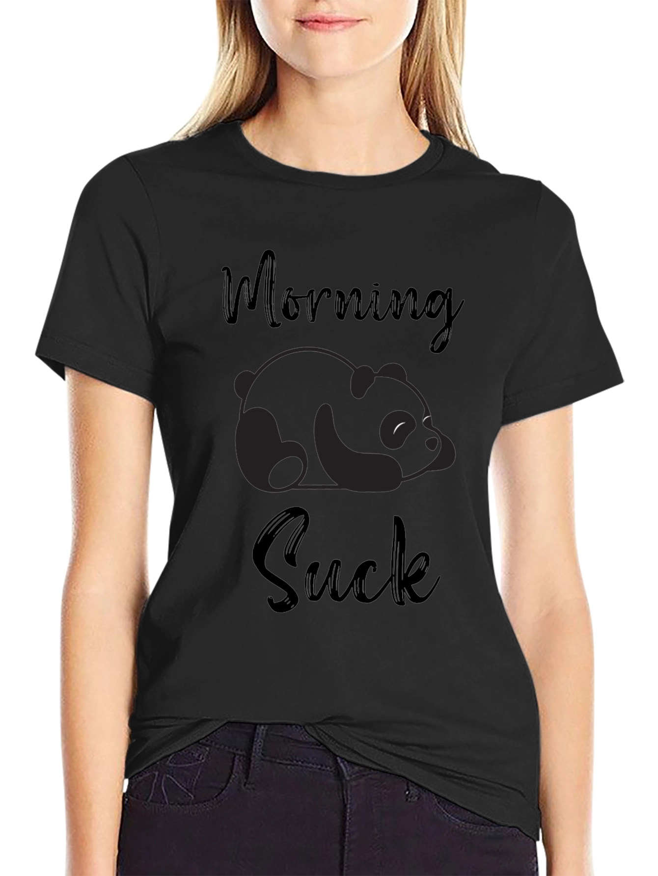Morning Suck Panda Graphic Tee