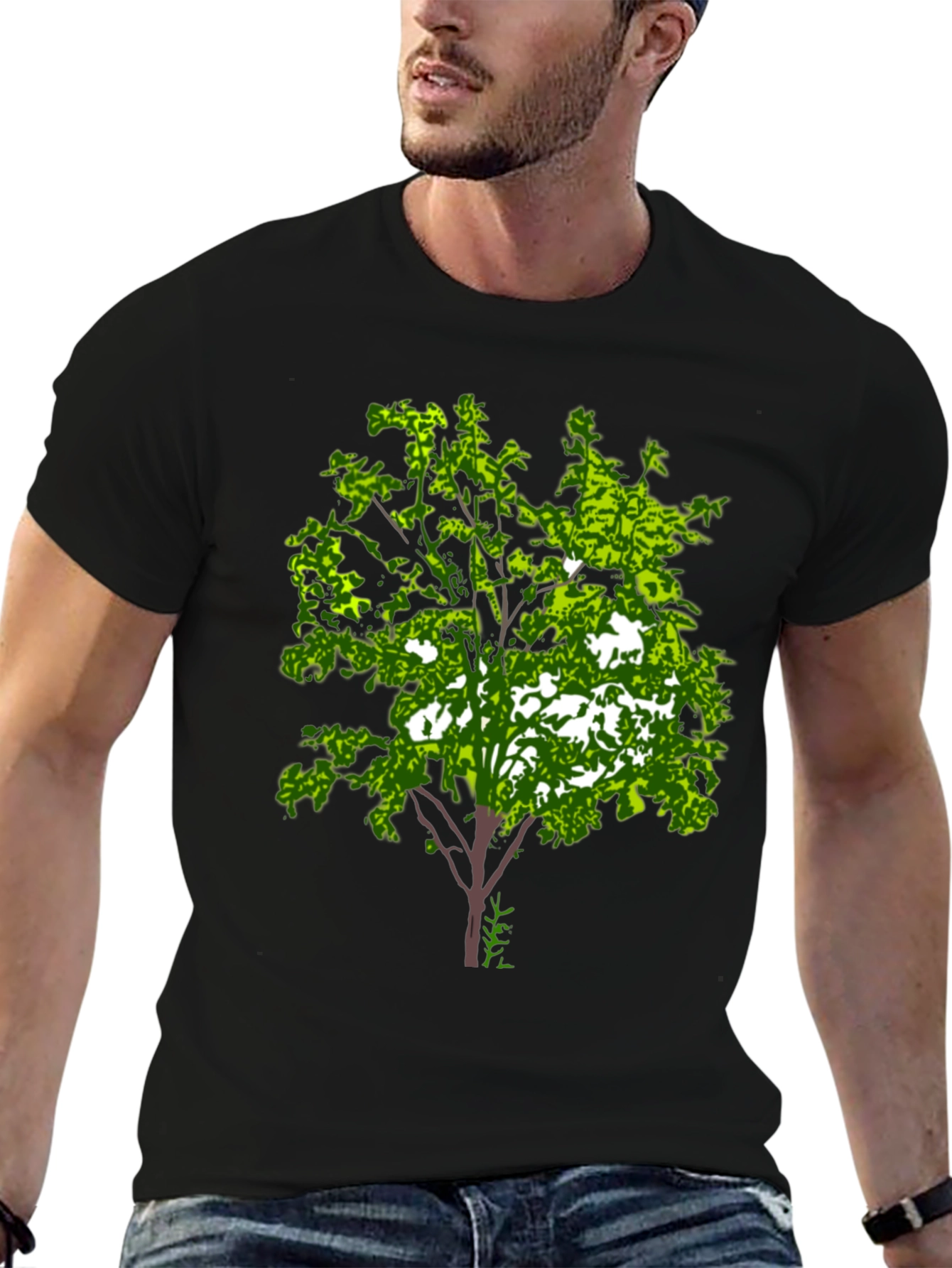 Arboreal Graphic Tee - Black Cotton Blend