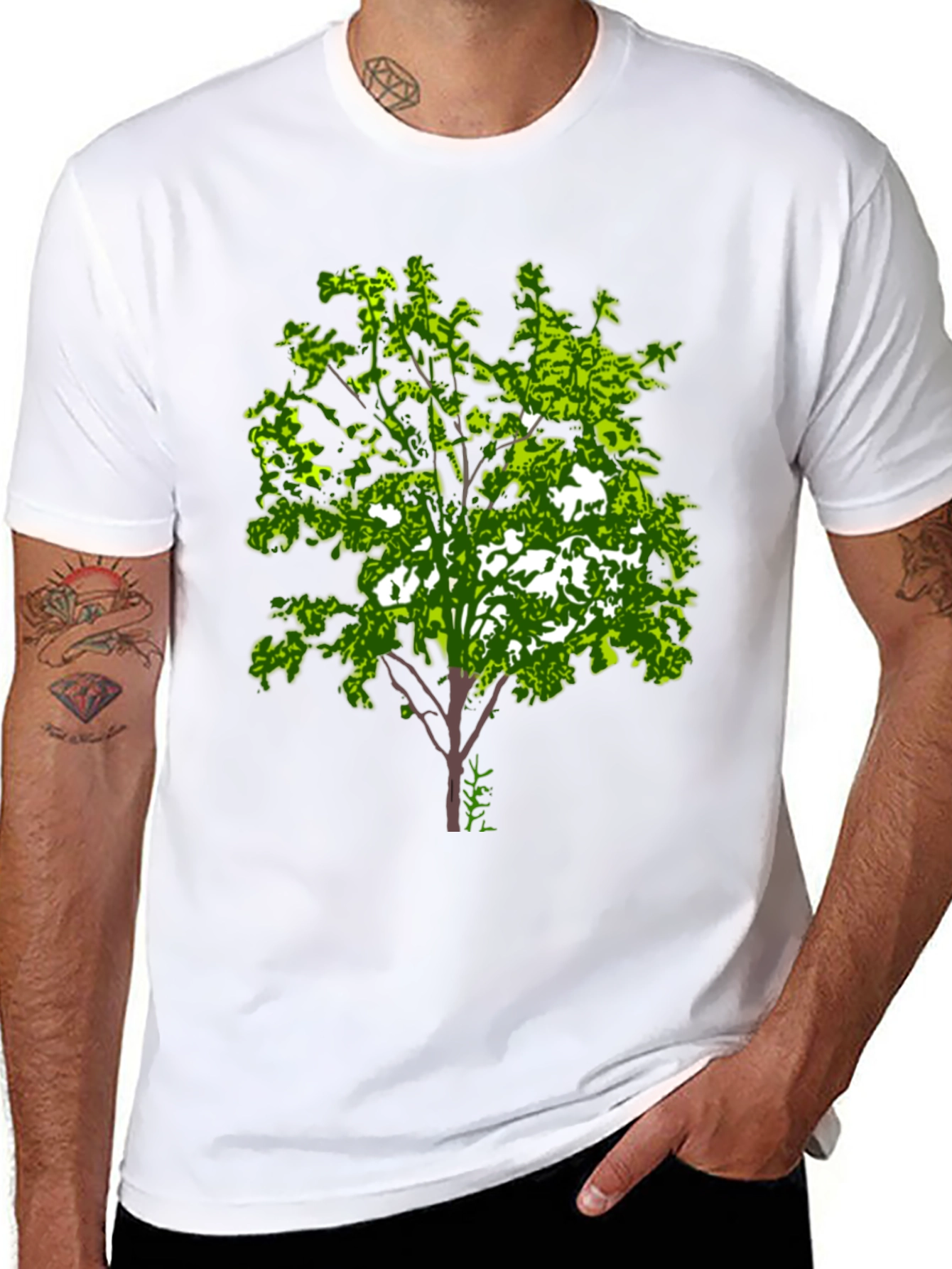 Arboreal Graphic Tee - Black Cotton Blend