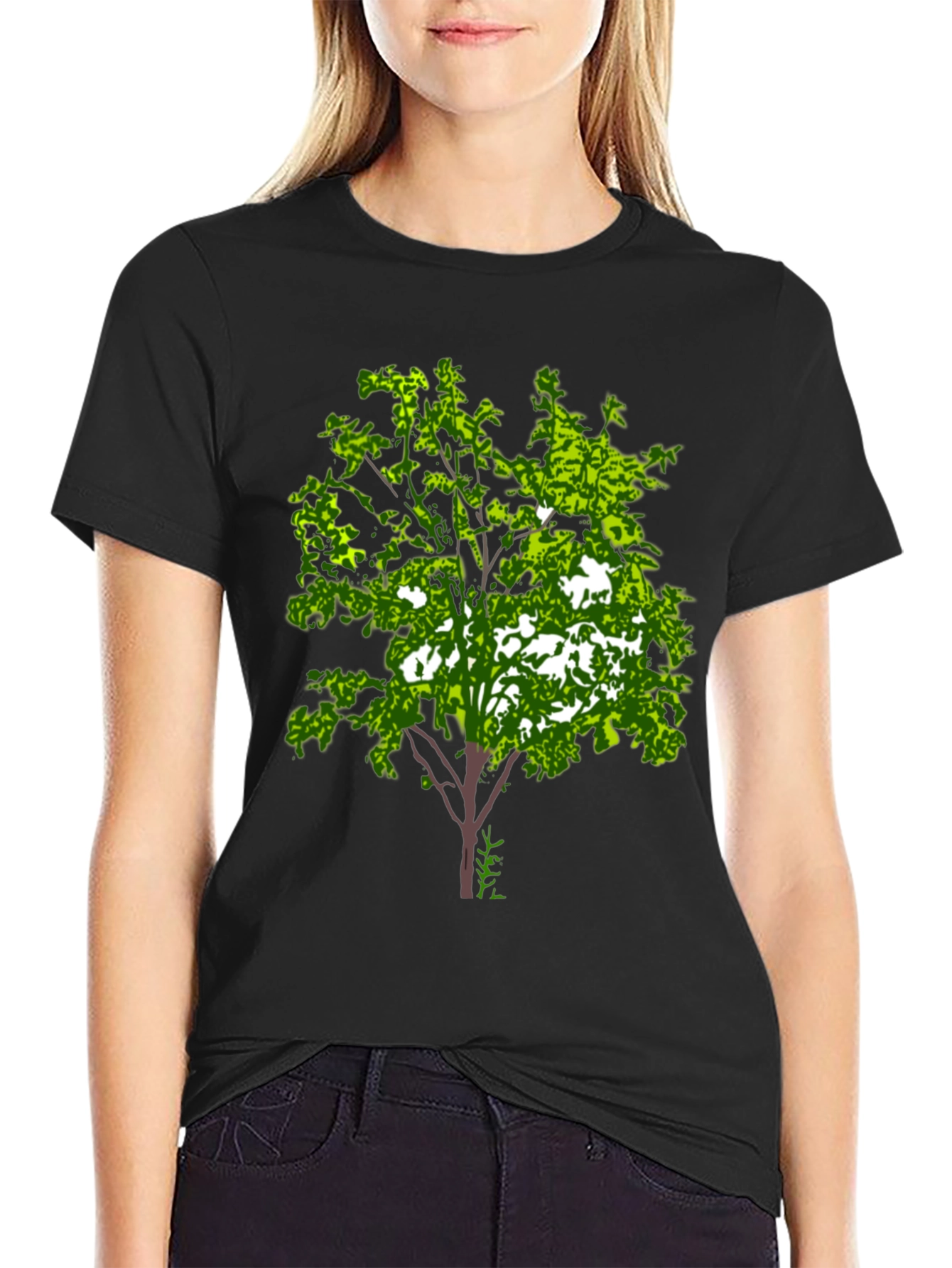 Arboreal Graphic Tee - Black Cotton Blend