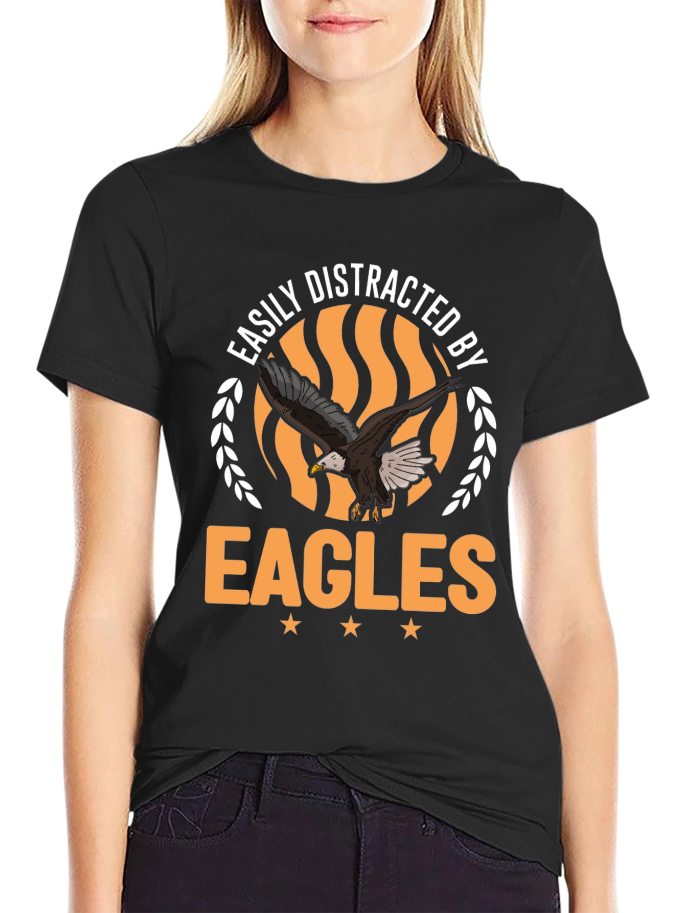 Easily Distracted by Eagles Graphic T-Shirt