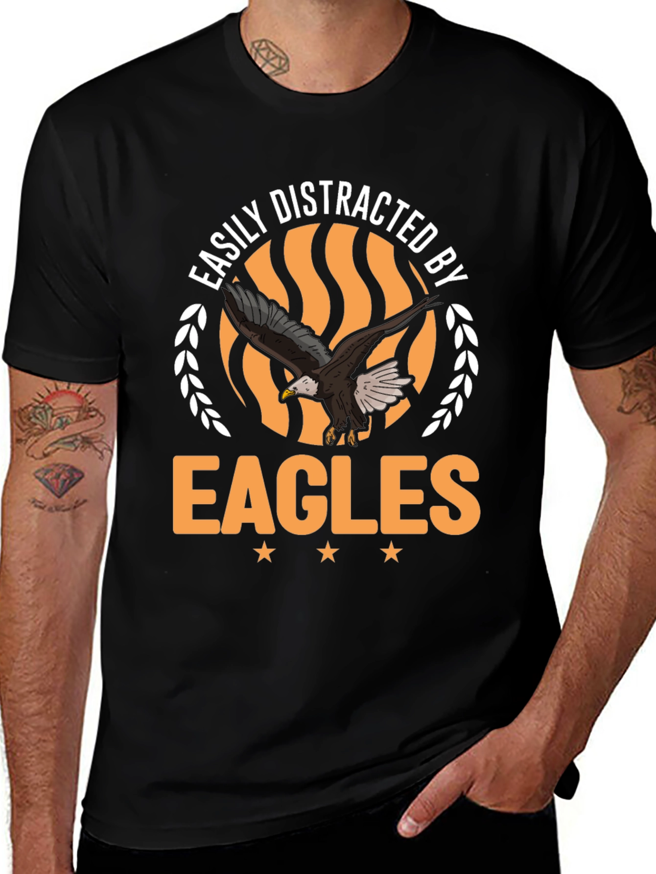 Easily Distracted by Eagles Graphic T-Shirt